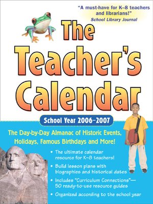cover image of The Teacher's Calendar, School Year 2006-2007